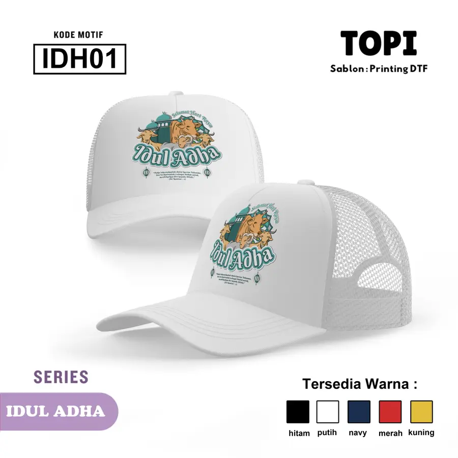 IDH01 - Topi [Varian: Hitam]