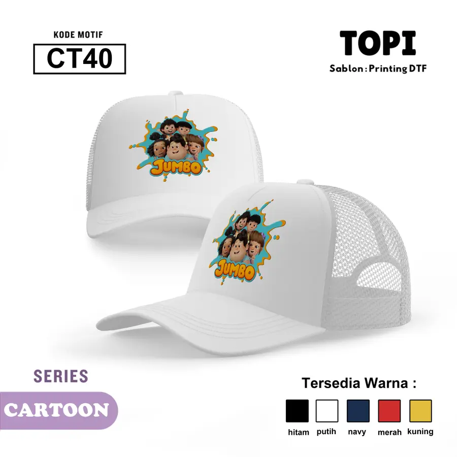 CT40- Topi [Varian: Hitam]