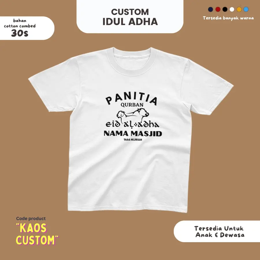 KAOS KREMOKIDS PANITIA QURBAN SERIES VER 2 [Varian: S / HITAM KIDS]