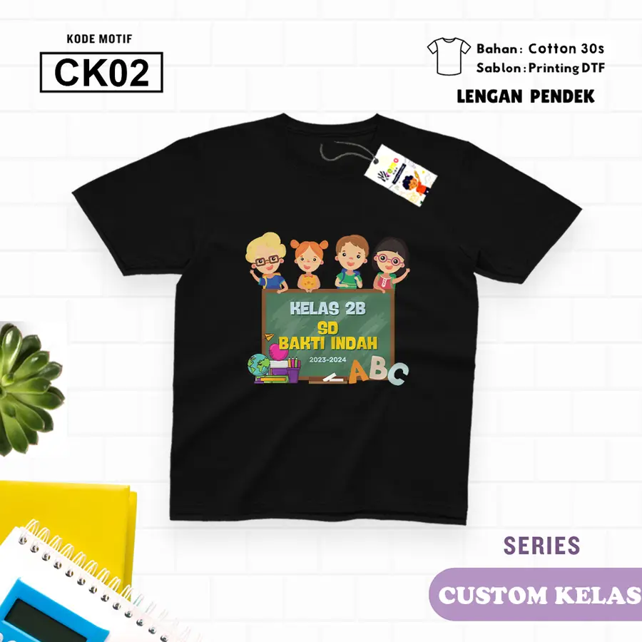 CK02 - Kaos Dewasa Cotton 30s Pendek [Varian: M / Biru Turkish]