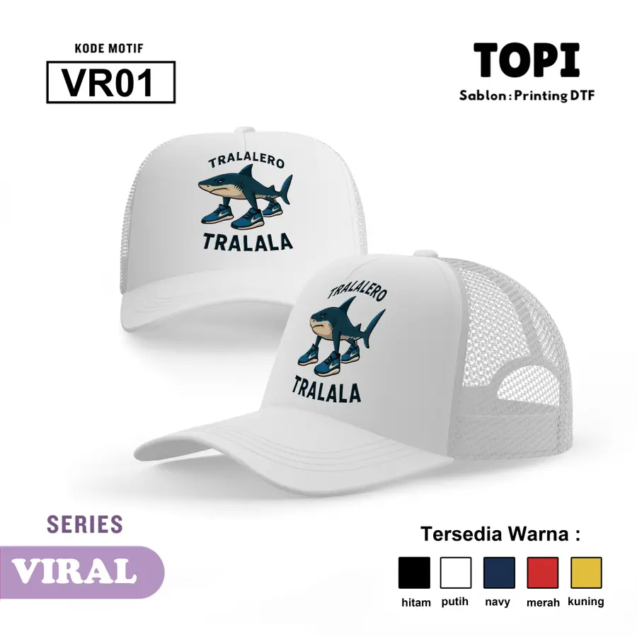 VR01 - Topi [Varian: Hitam]