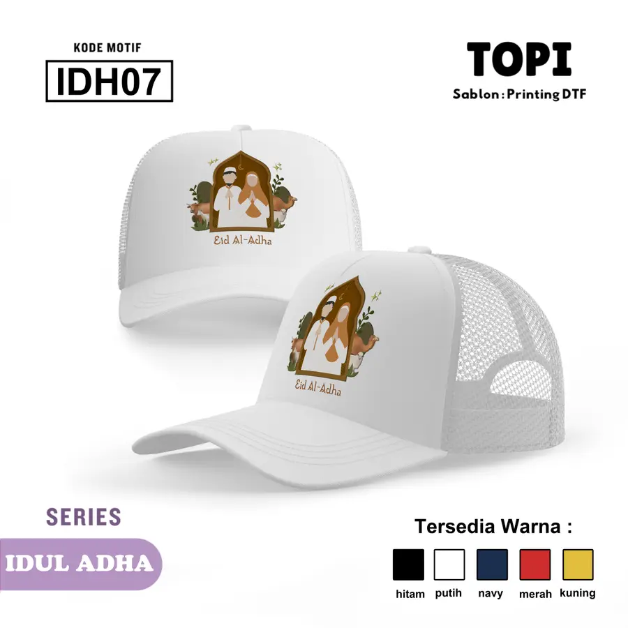 IDH07 - Topi [Varian: Hitam]