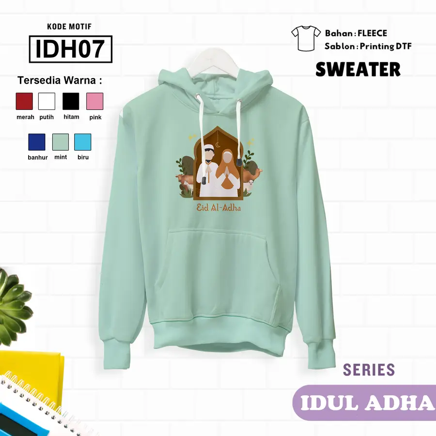IDH07 - Sweater Kids Fleece Panjang [Varian: L (5-6 y) / Banhur]