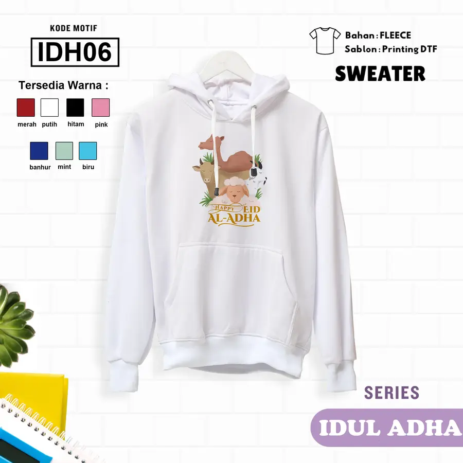 IDH06- Sweater Kids Fleece Panjang [Varian: L (5-6 y) / Banhur]