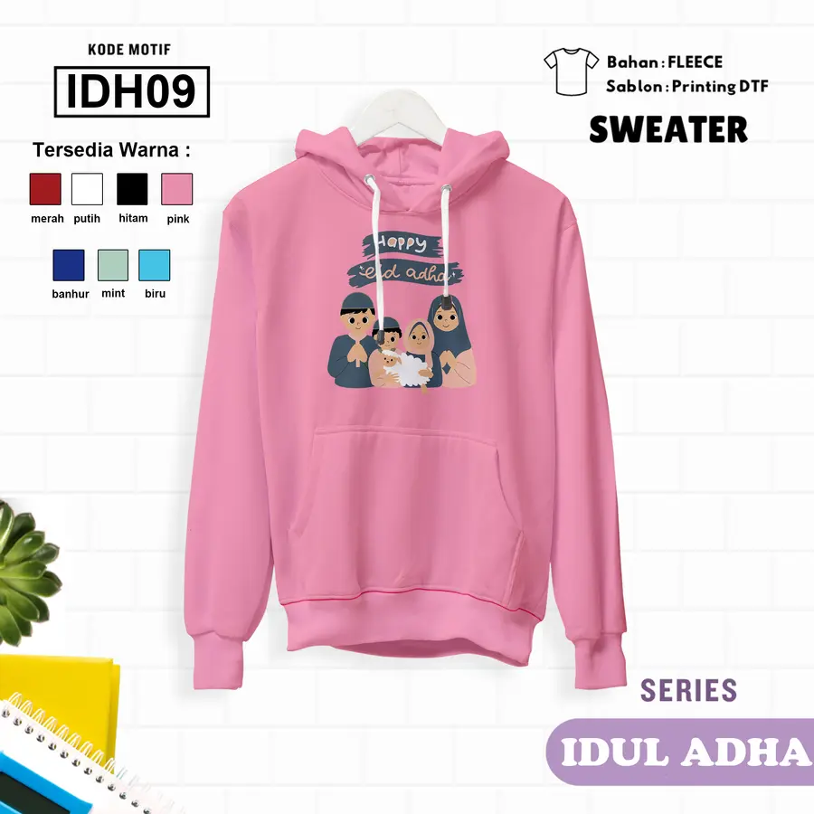 IDH09 - Sweater Kids Fleece Panjang [Varian: L (5-6 y) / Banhur]