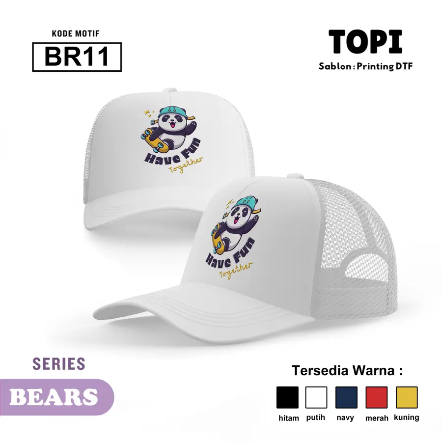 BR11 - Topi [Varian: Hitam]
