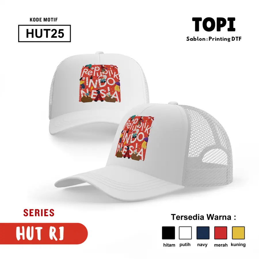 HUT25 - Topi [Varian: Hitam]