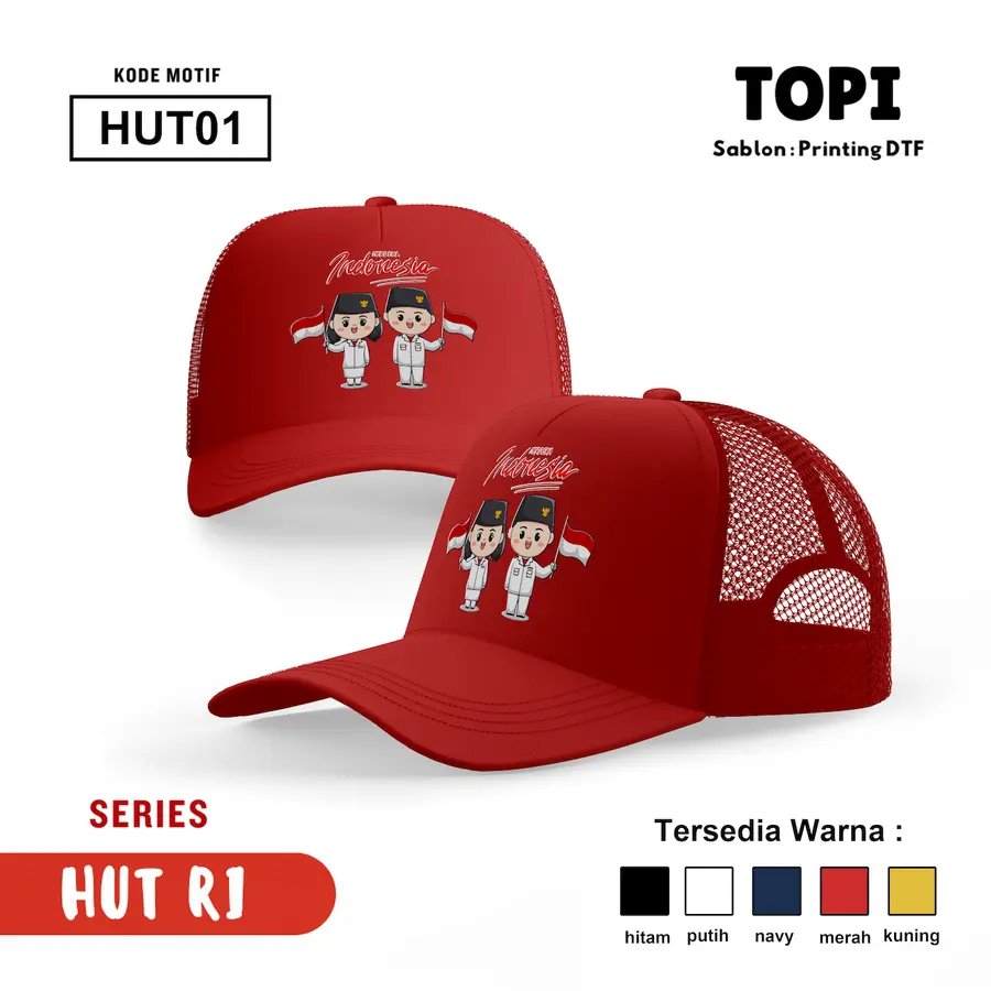 HUT01 - Topi [Varian: Hitam]