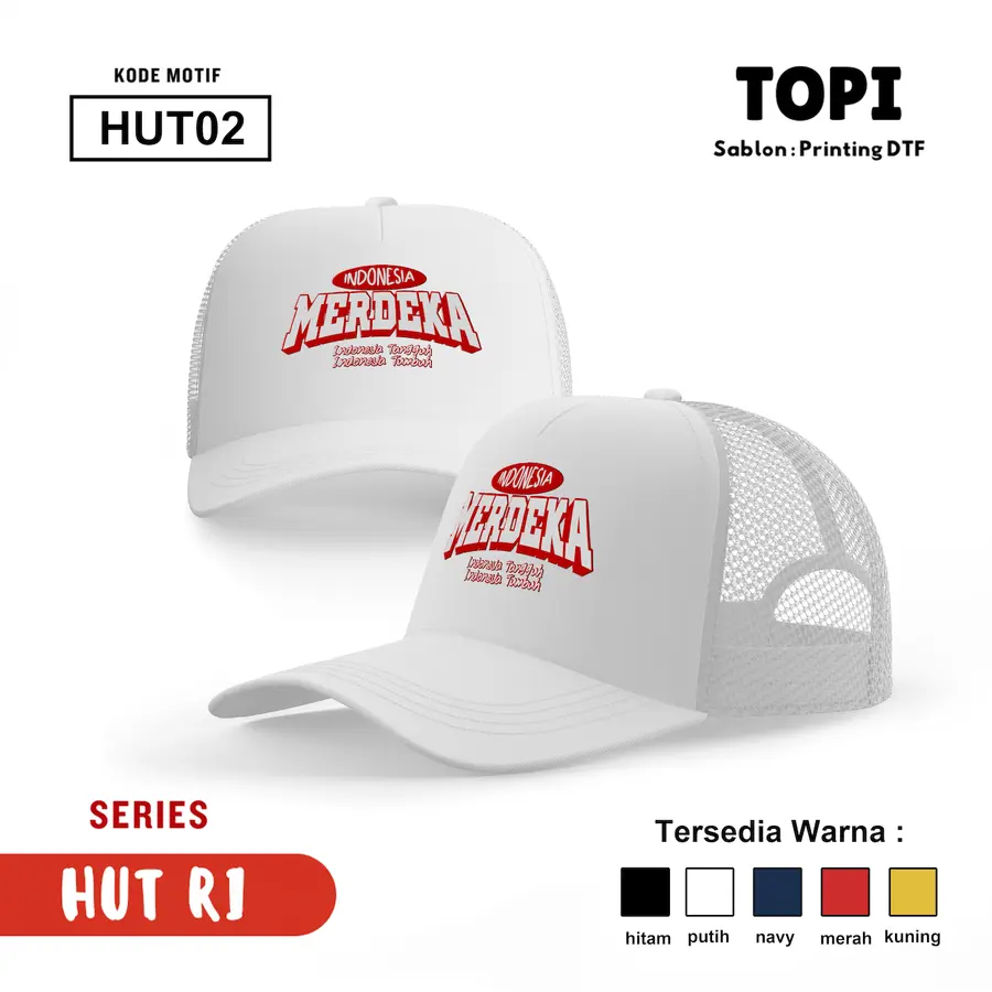 HUT02 - Topi [Varian: Hitam]