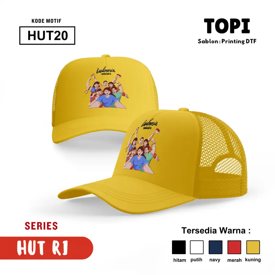 HUT20 - Topi [Varian: Hitam]