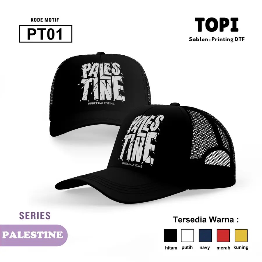 PT01 - Topi [Varian: Hitam]