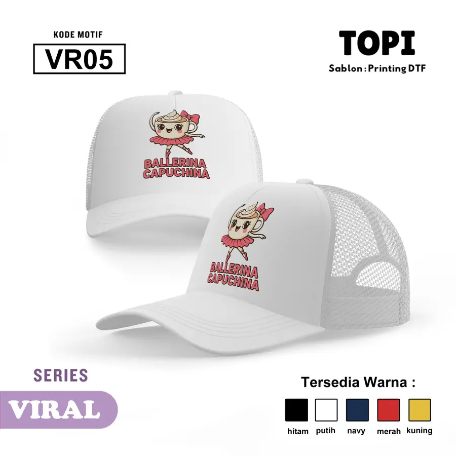 VR05 - Topi [Varian: Hitam]