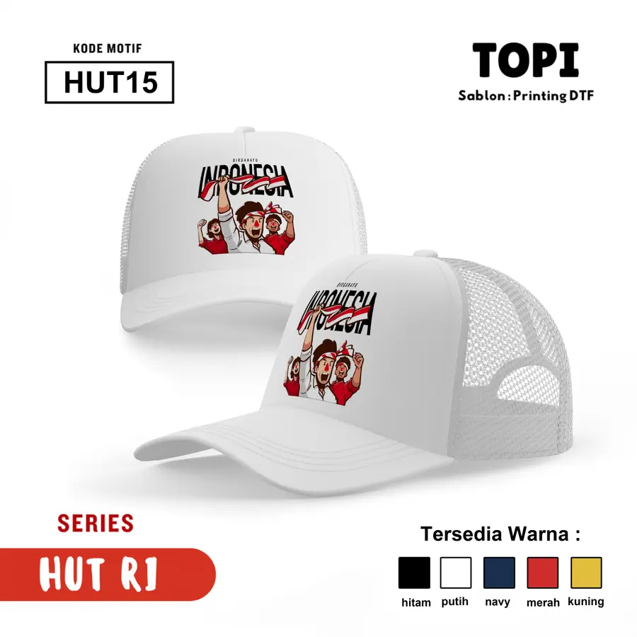 HUT15 - Topi [Varian: Hitam]