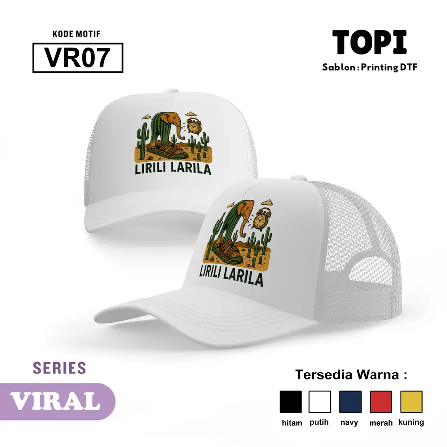 VR07 - Topi [Varian: Hitam]