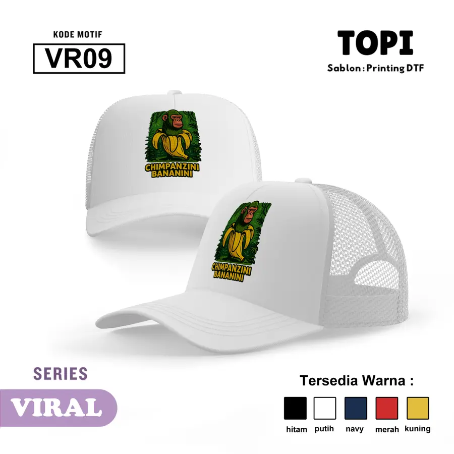 VR09 - Topi [Varian: Hitam]