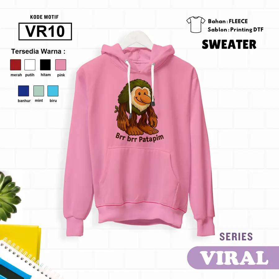 VR10 - Sweater Kids Fleece Panjang [Varian: L (5-6 y) / Biru]