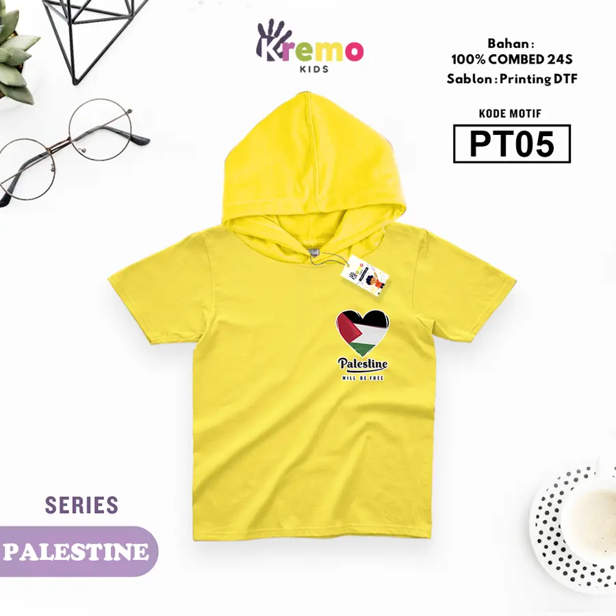 PT05 - Hoodie Kids Combed 24s Pendek [Varian: S (3-4 y) / Biru]
