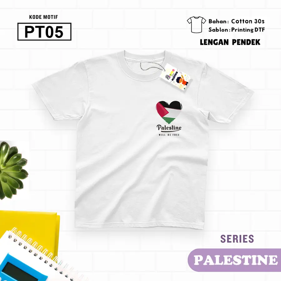 PT05 - Kaos Dewasa Cotton 30s Pendek [Varian: M / Biru Turkish]