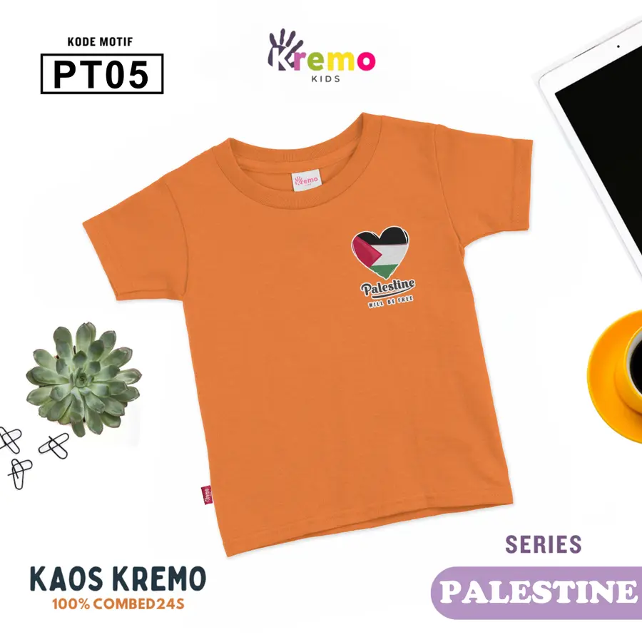 PT05 - Kaos Kids Combed 24s Pendek [Varian: S (3-4 y) / Biru]