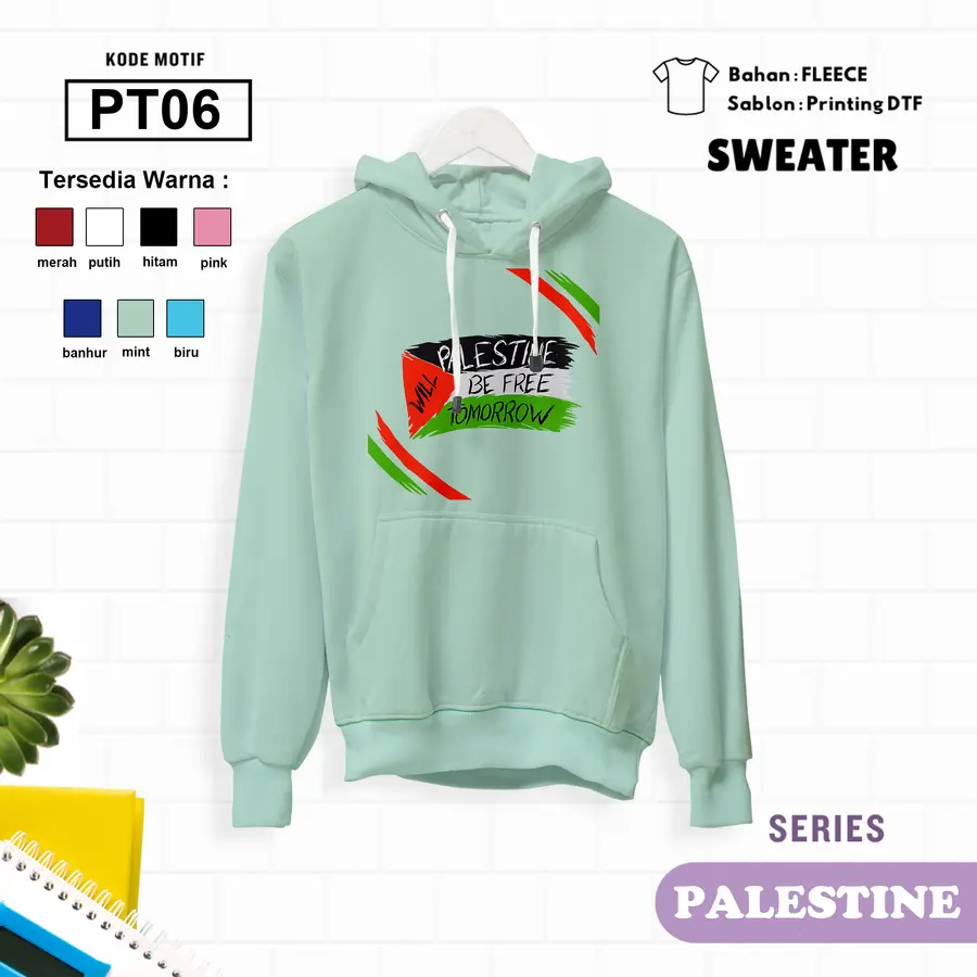 PT06 - Sweater Kids Fleece Panjang [Varian: L (5-6 y) / Biru]