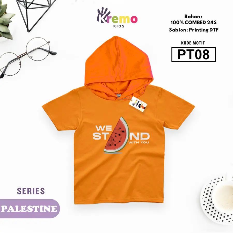 PT08 - Setelan Kids Combed 30s Pendek [Varian: S (3-4 y) / Army]