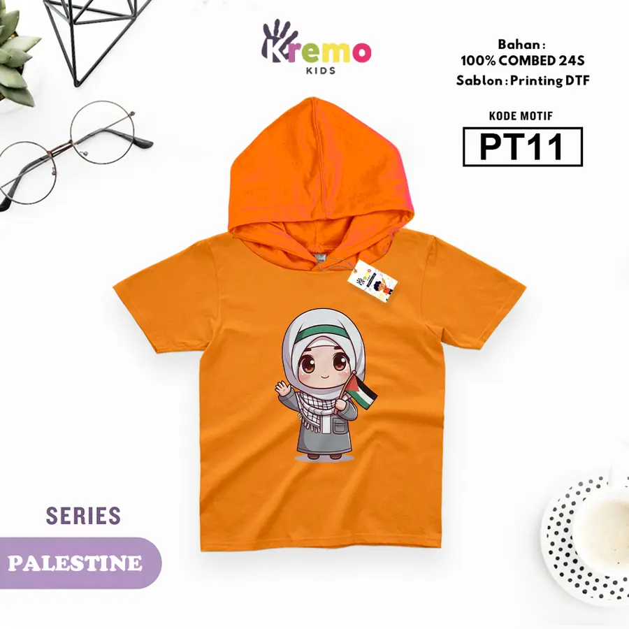 PT11 - Setelan Kids Combed 30s Pendek [Varian: S (3-4 y) / Army]