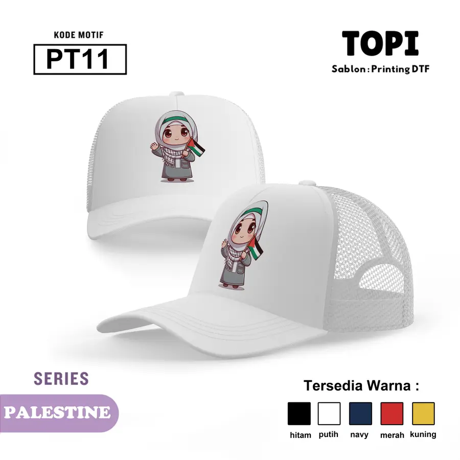 PT11 - Topi [Varian: Hitam]