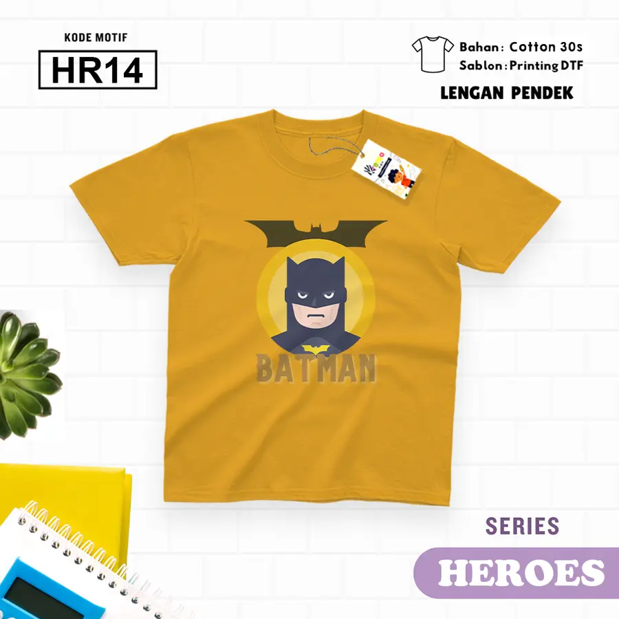 HR14 - Kaos Dewasa Cotton 30s Pendek [Varian: M / Biru Turkish]