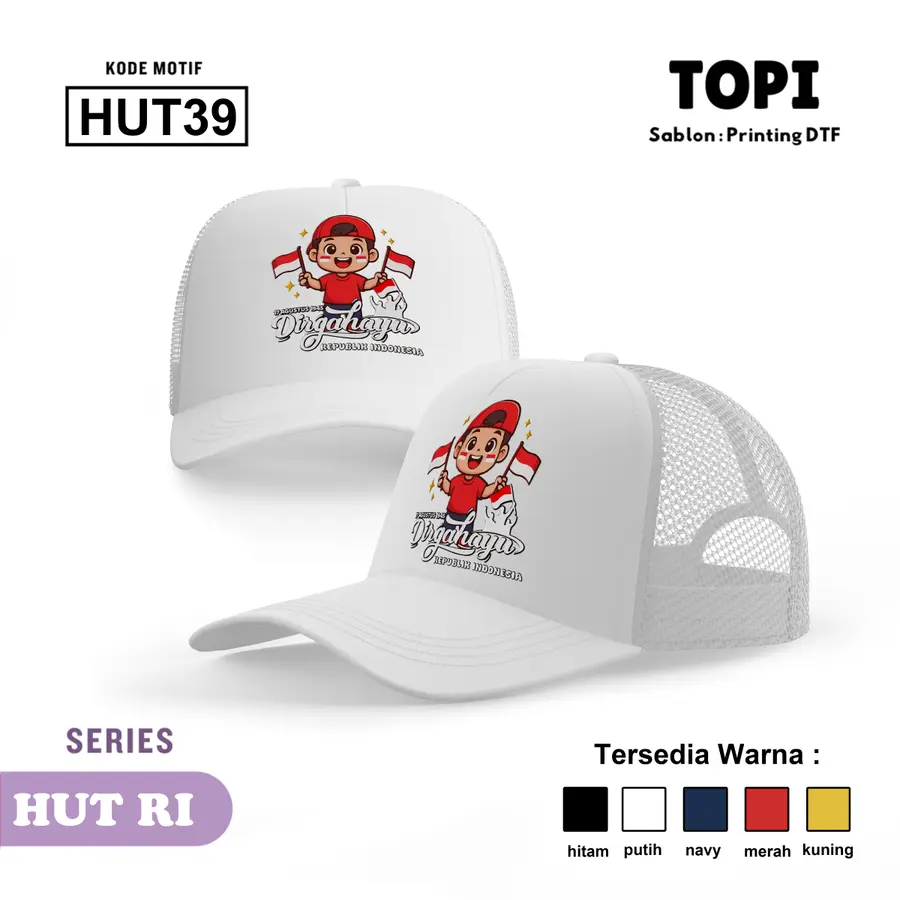 HUT39 - Topi [Varian: Hitam]