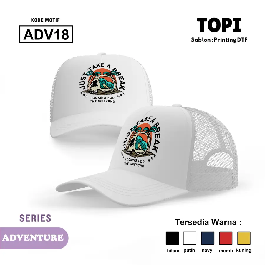 ADV18 - Topi [Varian: Hitam]