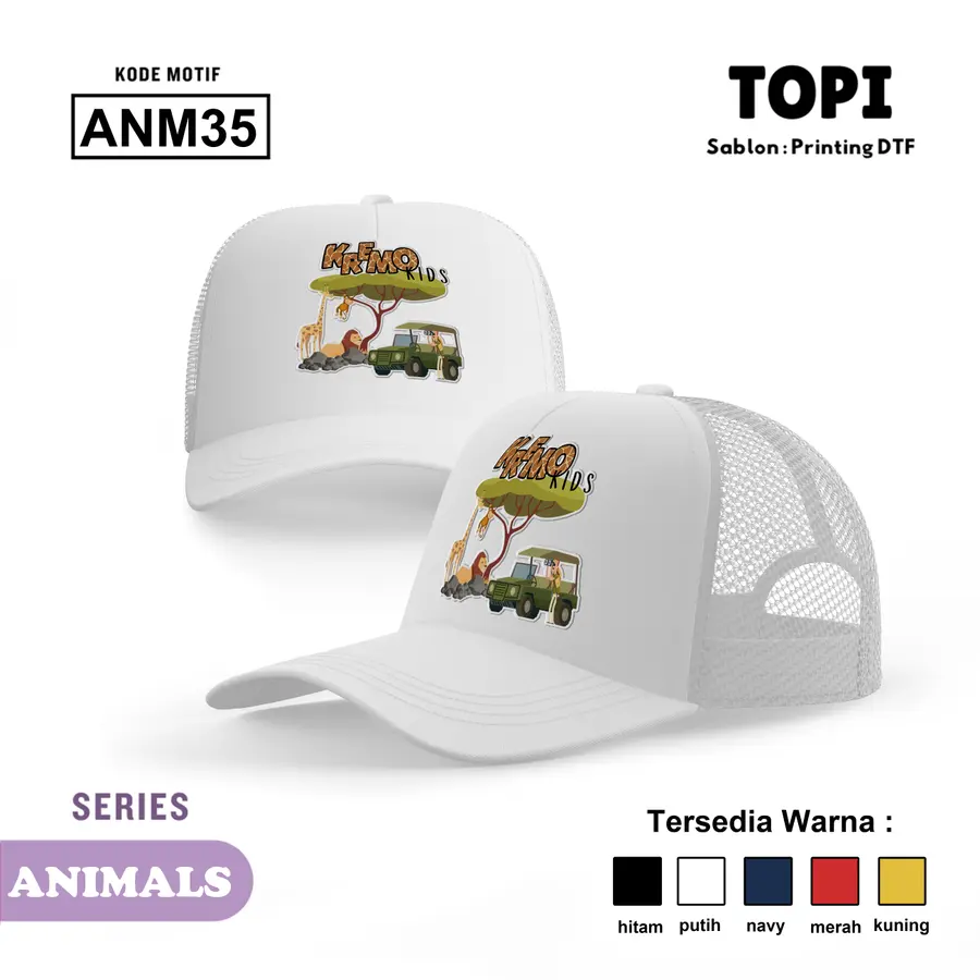 ANM35 - Topi [Varian: Hitam]