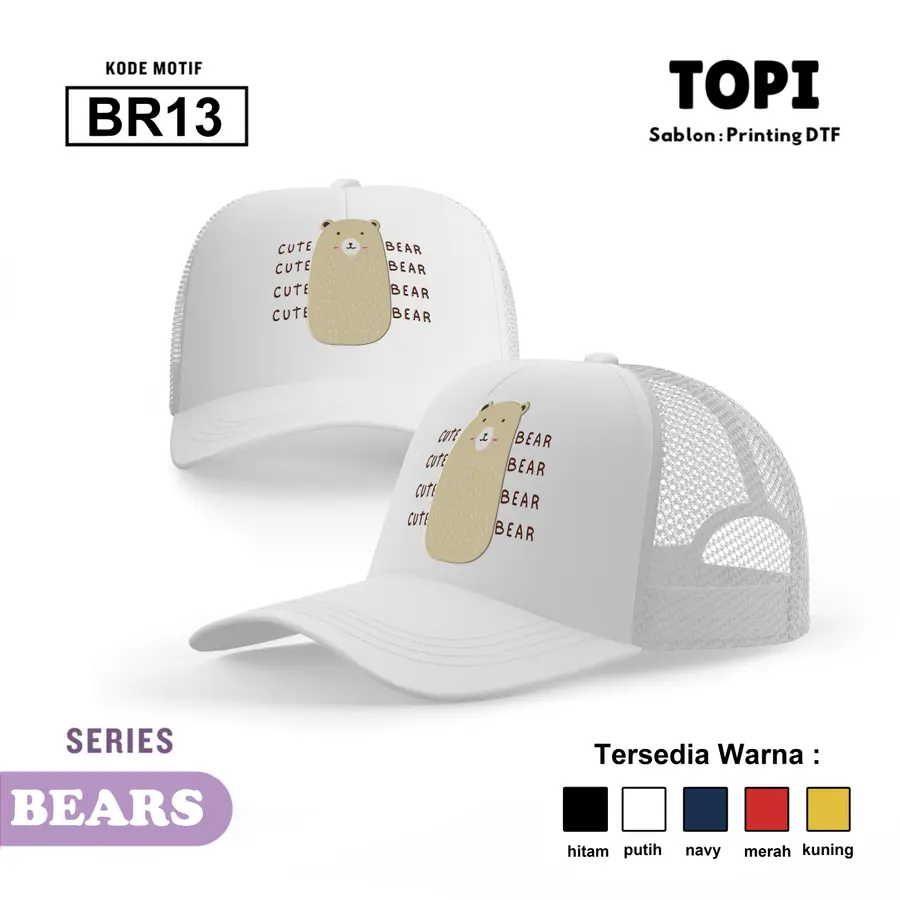 BR13 - Topi [Varian: Hitam]