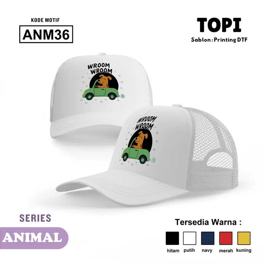 ANM36 - Topi [Varian: Hitam]