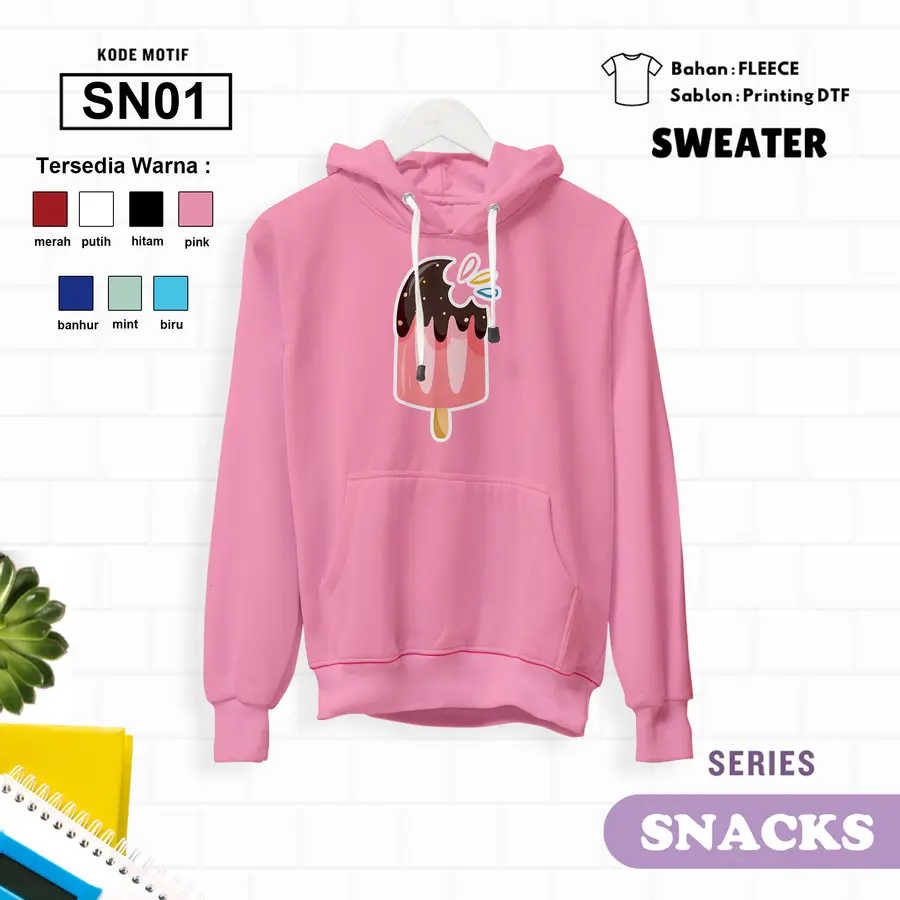 SN01 - Sweater Kids Fleece Panjang [Varian: L (5-6 y) / Banhur]