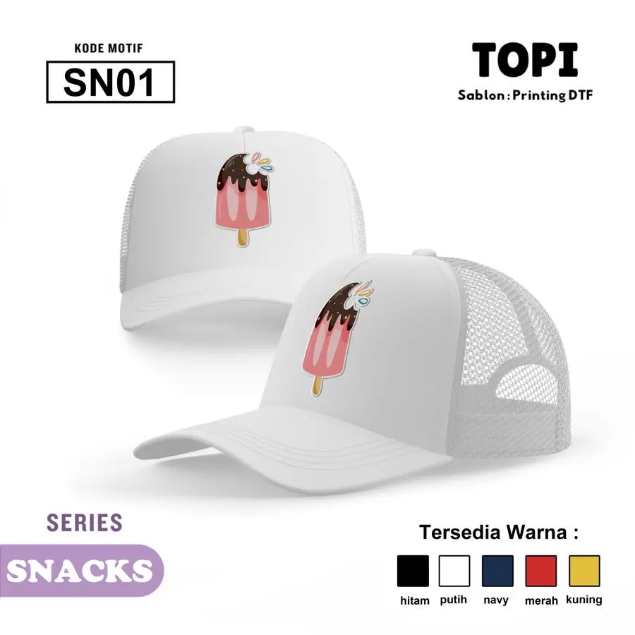 SN01 - Topi [Varian: Hitam]