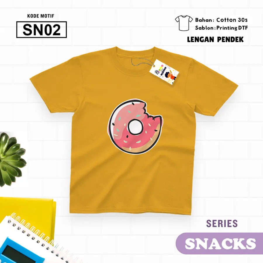 SN02 - Kaos Dewasa Cotton 30s Pendek [Varian: M / Biru Turkish]