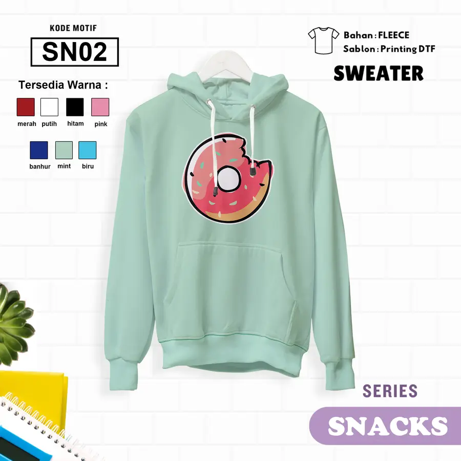 SN02 - Sweater Kids Fleece Panjang [Varian: L (5-6 y) / Banhur]