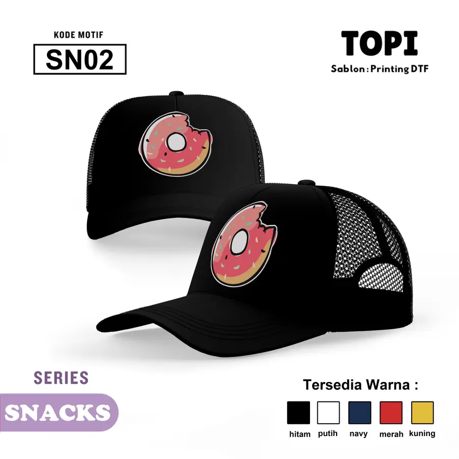 SN02 - Topi [Varian: Hitam]