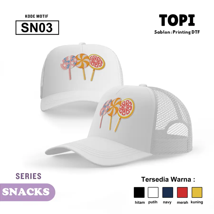 SN03 - Topi [Varian: Hitam]
