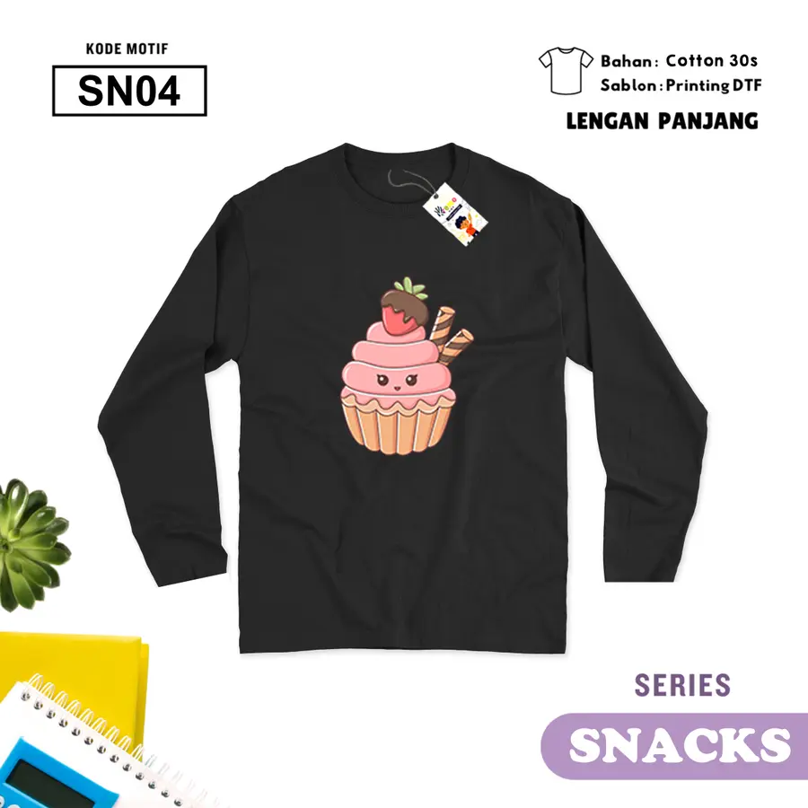 SN04 - Kaos Kids/Junior Cotton 30s Panjang [Varian: S Kids (1-2 y) / Biru Turkish]