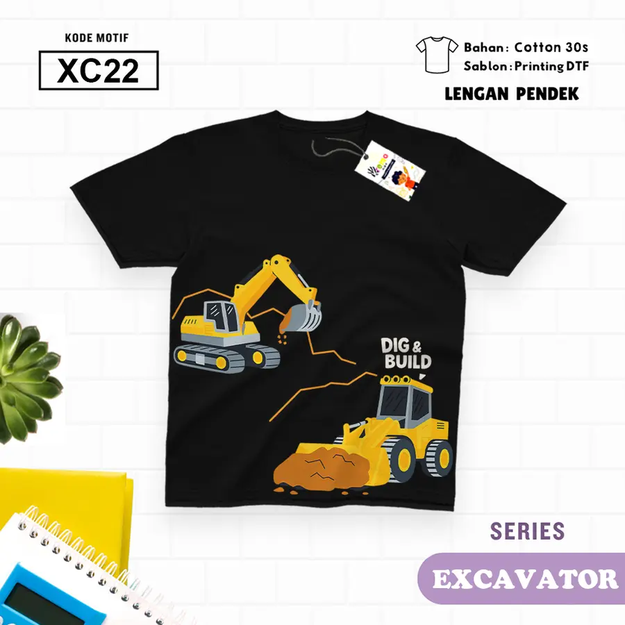XC22 - Kaos Dewasa Cotton 30s Pendek [Varian: M / Biru Turkish]