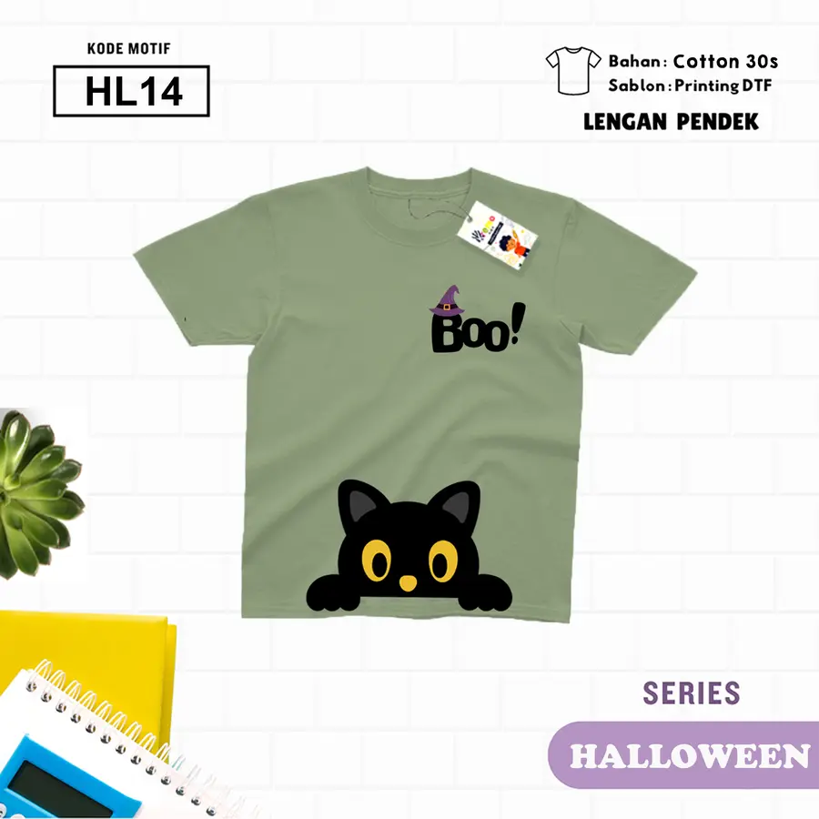 HL14 - Kaos Kids/Junior Cotton 30s Pendek [Varian: L Junior (11-12 y) / Biru Turkish]