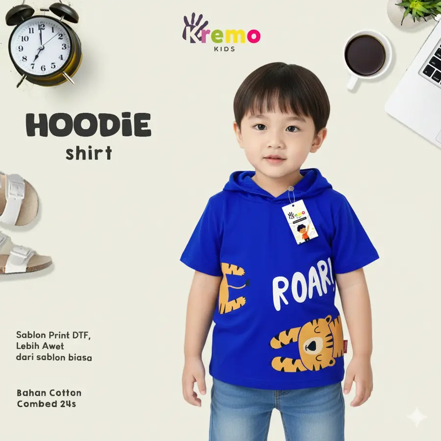 Paket 1 Lusin Hoodie Pendek Anak