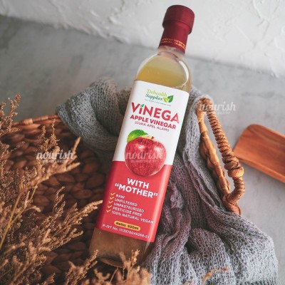 Vinega, Apple Vinegar (cuka apel alami) with the mother 500ml