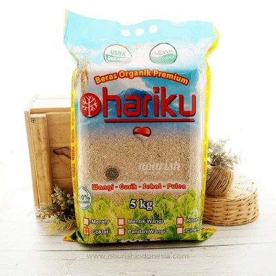 Hariku, Organic Brown Rice 5kg (Beras Coklat Organik)