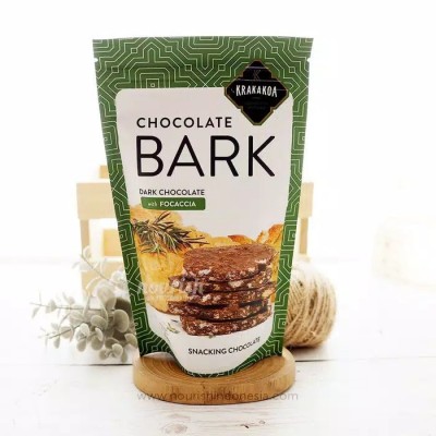 Krakakoa, Chocolate Bark, Dark Chocolate with Focaccia 100gr