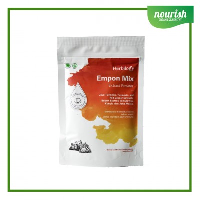 Herbilogy Empon Mix (Bubuk ekstrak Kunyit, Temulawak, Jahe Merah) 100g