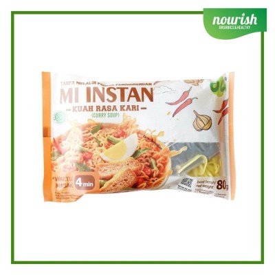 Organic Center, Mie Instant Curry 80 gr (NO MSG)