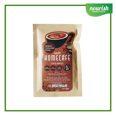 Homecafe Belgian Chocolate Drink, Minuman Siap Seduh 50gr
