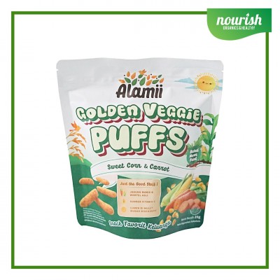 Alamii Golden Veggie Puffs 25gr